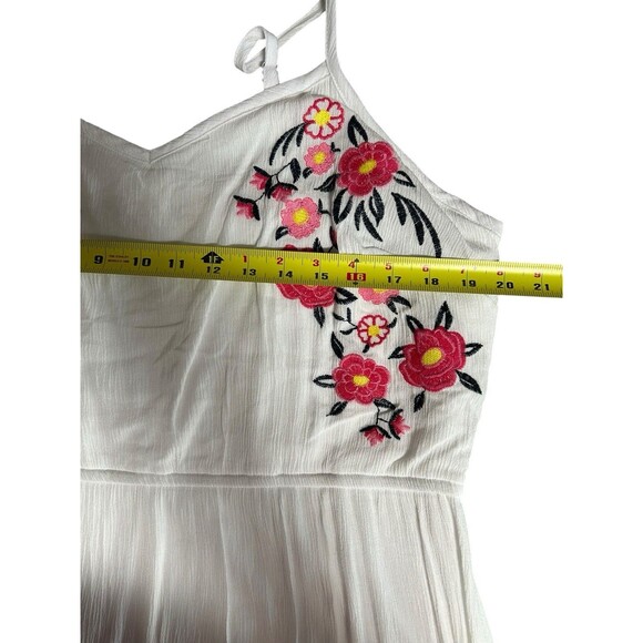Kelly Renee white floral embroidered maxi dress XL Whimsical Fairy Cottagecore - Picture 4 of 9
